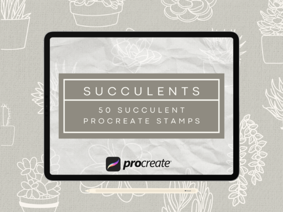 Download Succulent Procreate Stamp Brush Set - Succulent Collection